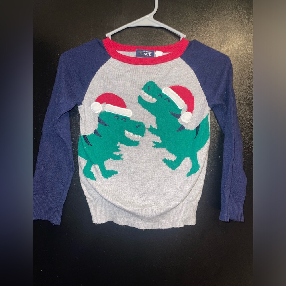 Boys Christmas dinosaur sweater size 5/6